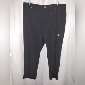 CJ Banks Black Women's Pants Size 22 Lightweight New No Tags Snap And Zipper